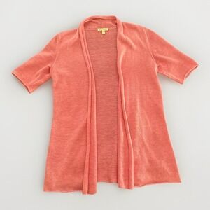 Eileen Fisher Women's Linen Open‎ Front Cardigan-XS-Quiet Luxury-Mature-Coastal
